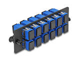 Delock LWL Adapter Panel SC Simplex UPC 12 Port blau