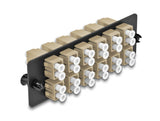 Delock LWL Adapter Panel LC Duplex OM1 / OM2 12 Port beige