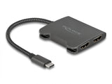 Delock USB Type-C™ Splitter (DP Alt Mode) zu 2 x HDMI MST 4K 60 Hz