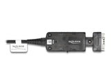 Delock Konverter Ethernet LAN RJ45 10/100 Mbps Buchse zu seriell RS-232 DB9 Stecker mit Muttern