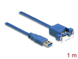 Delock USB 5 Gbps Kabel Typ-A Stecker zu USB 5 Gbps Typ-A Buchse zum Einbau 1 m