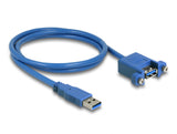 Delock USB 5 Gbps Kabel Typ-A Stecker zu USB 5 Gbps Typ-A Buchse zum Einbau 1 m