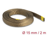 Delock Geflechtschlauch aus Basalt Fasern 2 m x 15 mm braun