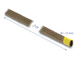 Delock Geflechtschlauch aus Basalt Fasern 2 m x 15 mm braun