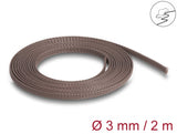 Delock Geflechtschlauch nagerfest dehnbar 2 m x 3 mm braun