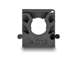 Delock Kabelschlauchhalter mit Verschlussclip 10 mm 8 Stück schwarz