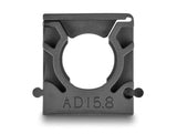 Delock Kabelschlauchhalter mit Verschlussclip 15,8 mm 8 Stück schwarz