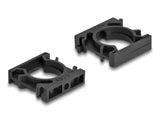 Delock Kabelschlauchhalter mit Verschlussclip 25 mm 4 Stück schwarz