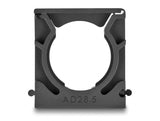 Delock Kabelschlauchhalter mit Verschlussclip 28,5 mm 4 Stück schwarz