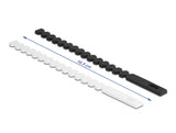 Delock Kabelbinder flexibel wiederverwendbar 20 Stück schwarz / weiß