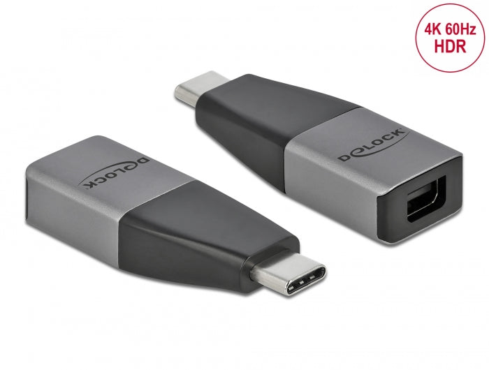 Delock USB Type-C™ Adapter zu mini DisplayPort (DP Alt Mode) 4K 60 Hz – kompaktes Design