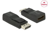 Delock Adapter DisplayPort 1.2 Stecker > HDMI Buchse 4K Passiv schwarz