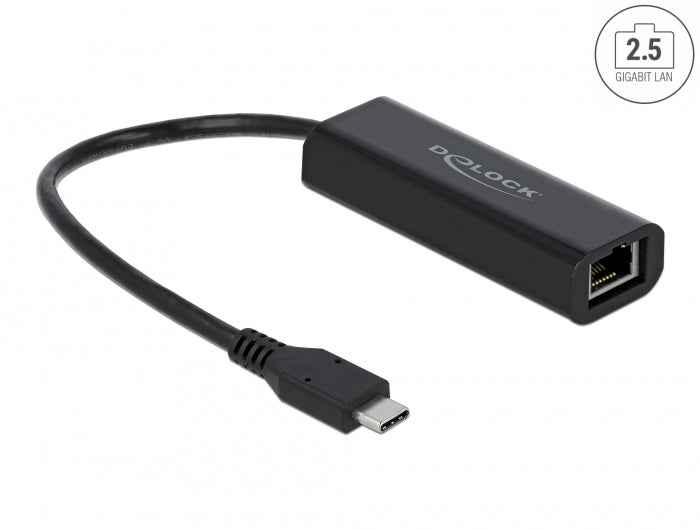 Delock USB Type-C™ Netzwerk Adapter 2,5 Gigabit LAN 1 x RJ45