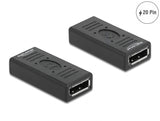 Delock DisplayPort 1.2 Adapter Buchse zu Buchse Gender Changer mit Pin 20