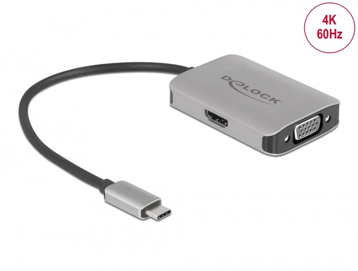Delock USB Type-C™ Splitter (DP Alt Mode) > 1 x HDMI + 1 x VGA out