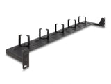 Delock 19″ LWL Rangierpanel 1 HE schwarz