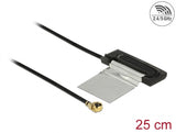 Delock WLAN 802.11 ac/a/h/b/g/n Antenne I-PEX Inc., MHF® I Stecker 1,5 - 2,0 dBi 1.13 25 cm CCD intern