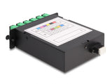 Delock LWL HD (High Density) Kassette MPO Stecker zu 12 x SC Simplex Buchse, 12 Fasern, Singlemode, Polarität A, 9/125 µm