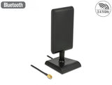 Delock WLAN 802.11 ac/a/h/b/g/n Antenne RP-SMA Stecker 6 - 9 dBi direktional mit magnetischem Standfuß und Anschlusskabel ULA 100 1 m schwarz