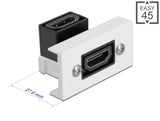 Delock Easy 45 HDMI Modul gewinkelt 90° 22,5 x 45 mm