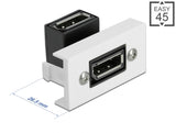 Delock Easy 45 DisplayPort Modul gewinkelt 90° 22,5 x 45 mm