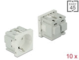Delock Easy 45 Schutzkontakt-Steckdose 45 x 45 mm 10 Stück