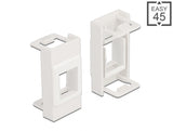 Delock Easy 45 Modul Keystone Halterung 22,5 x 45 mm, weiß