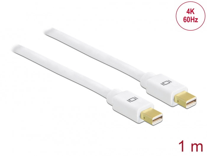 Delock Kabel Mini DisplayPort 1.2 Stecker > Mini DisplayPort Stecker 4K 60 Hz 1 m