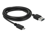 Delock Kabel EASY-USB 2.0 Typ-A Stecker > USB 2.0 Typ Micro-B Stecker 3 m schwarz