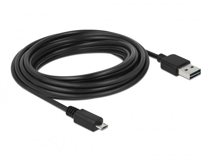 Delock Kabel EASY-USB 2.0 Typ-A Stecker > USB 2.0 Typ Micro-B Stecker 5 m schwarz