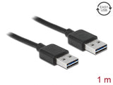 Delock Kabel EASY-USB 2.0 Typ-A Stecker > EASY-USB 2.0 Typ-A Stecker 1 m schwarz