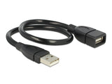 Delock Kabel USB 2.0 Typ-A Stecker > USB 2.0 Typ-A Buchse ShapeCable 0,35 m