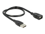 Delock Kabel USB 2.0 Typ-A Stecker > USB 2.0 Typ-A Buchse ShapeCable 0,5 m