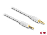 Delock Kabel Klinke 3,5 mm 4 Pin Stecker > Stecker 5 m