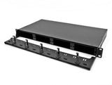 Delock 19″ LWL Rangierpanel 1 HE schwarz