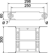 BETTERMANN Bogen Kabelleiter 90° o.Verb LGBE 630 FS steigend/fallend 60x300mm