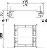 BETTERMANN Bogen Kabelleiter 90° o.Verb LGBE 650 FT steigend/fallend 60x500mm
