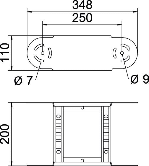 BETTERMANN Bogen Kabelleiter 90° o.Verb LGBE 1120 FS steigend/fallend 110x200mm