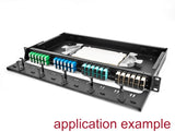 Delock 19″ LWL HD (High Density) Patchpanel 1 HE schwarz