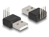 Delock Adapter USB 2.0 Type-A Stecker zu 4 Pin 90° gewinkelt