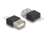 Delock Adapter USB 2.0 Type-A Buchse zu 4 Pin