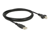 Delock Kabel USB 2.0 Typ A Stecker > USB 2.0 Typ B Stecker mit Schrauben 2 m