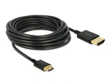 Delock Kabel High Speed HDMI mit Ethernet - HDMI-A Stecker > HDMI Mini-C Stecker 3D 4K 4,5 m Aktiv Slim High Quality