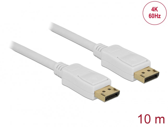 Delock Kabel DisplayPort 1.2 Stecker > DisplayPort Stecker 4K 60 Hz 10 m