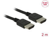Delock Premium HDMI Kabel 4K 60 Hz 2 m