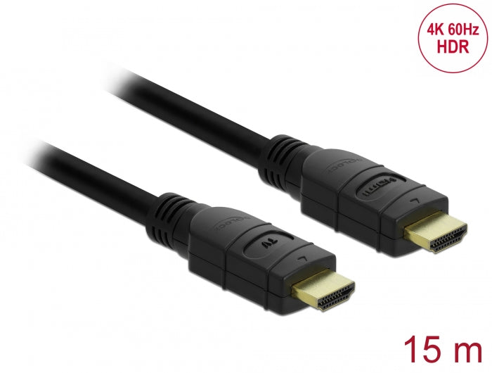 Delock Aktives HDMI Kabel 4K 60 Hz 15 m