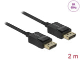 Delock Koaxiales DisplayPort Kabel 8K 60 Hz 2 m