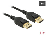 Delock DisplayPort Kabel 8K 60 Hz 1 m DP 8K zertifiziert