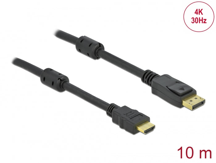 Delock Passives DisplayPort 1.2 zu HDMI Kabel 4K 30 Hz 10 m