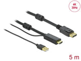 Delock HDMI zu DisplayPort Kabel 4K 30 Hz 5 m